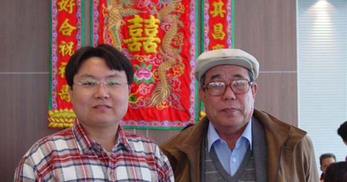 Albert Zhang and Professor Gao Li Shan