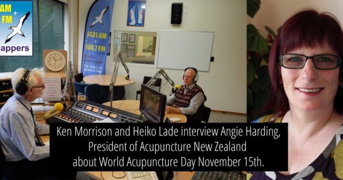 Angie Harding is interviewed