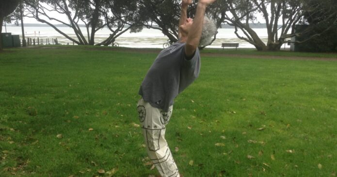 Michael Goodhue doing specific Qi Gong exercises for the spine