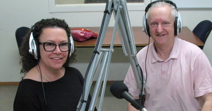 Griselda Mason and Heiko Lade at Radio Kidnappers